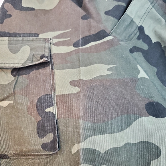 VTG Machine Jeans Camo Baggy Cargo Pants 36x30 Mens NWT Camoflage Twill Y2K - Picture 16 of 16